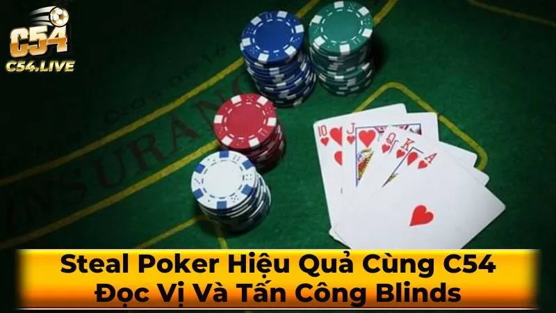 Steal Poker Hiệu Quả Cùng C54: Đọc Vị Và Tấn Công Blinds